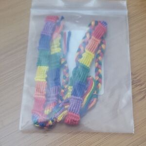 LGBT Pride Rainbow Bracelets for Couples 2pk
